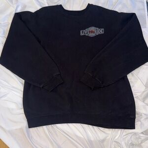 Harley-Davidson Black Crewneck Sweatshirt with Retro Chest Logo